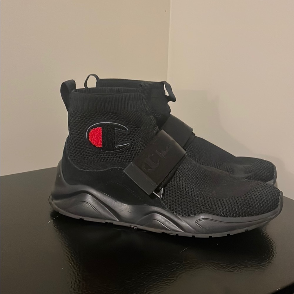 Youth Boys Champion Sock-like High Top Sneakers